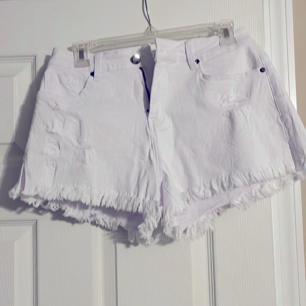White Jean shorts SHEIN